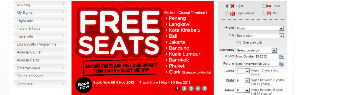 airasia free seats
