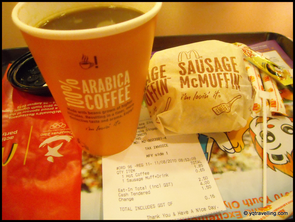 McDonald Sausage McMuffin $2.50