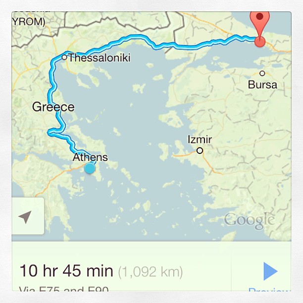A long way to Istanbul