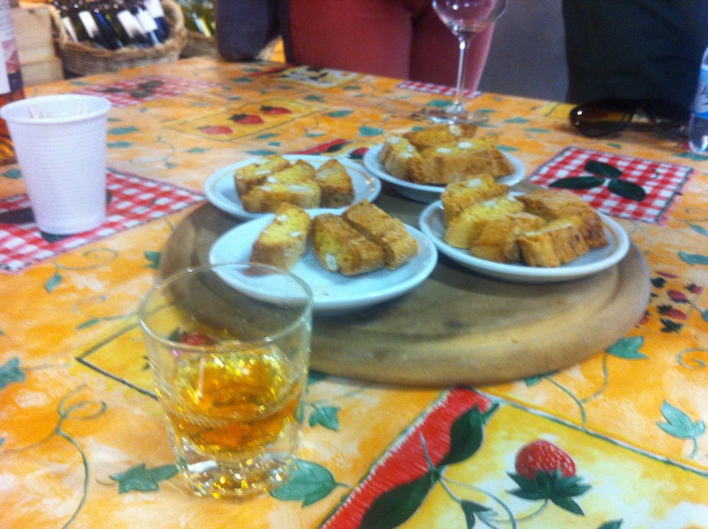 Cantuccini and vin santo