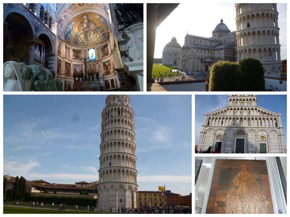 Leaning tower and friends