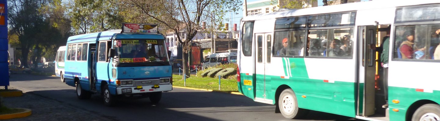 taking a combi in arequipa