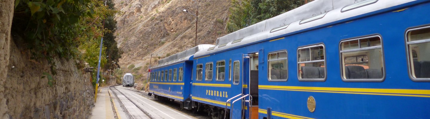 Train from Ollantaytambo to Machu Picchu