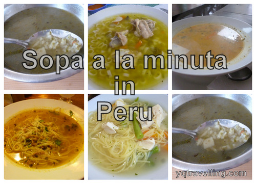 sopa a la minuta in peru