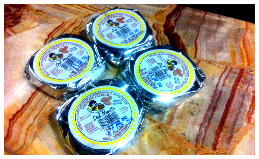 El Salvador chocolate drink cubes